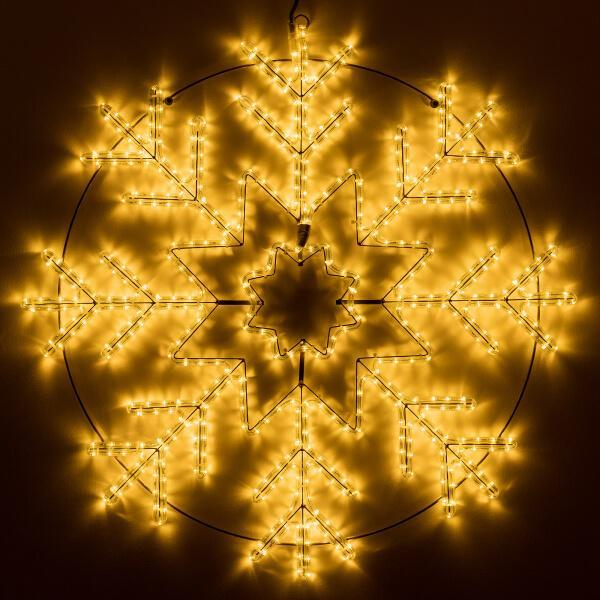 Светодиодная фигура Ardecoled Снежинка ARD-Snowflake-M8-950x950-540Led Warm 034255